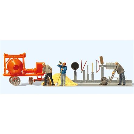Preiser 10778 Bauarbeiter, Zubehör - H0 (1:87)
