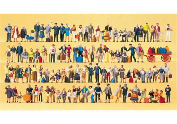 Preiser 13000 Bahnpersonal, Reisende, Zubehör