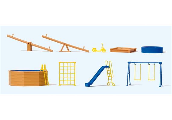 Preiser 17351 Spielgeräte für Spielplatz HO