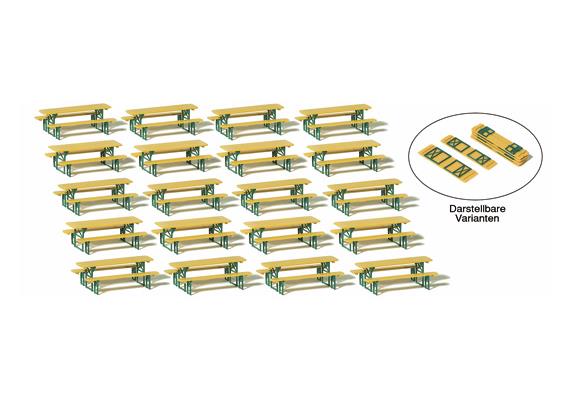 Preiser 24707 Biertischgarnituren - H0 (1:87)