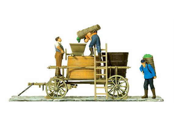 Preiser 30398 Winzerwagen stehend (Fertigmodell) - H0 (1:87)