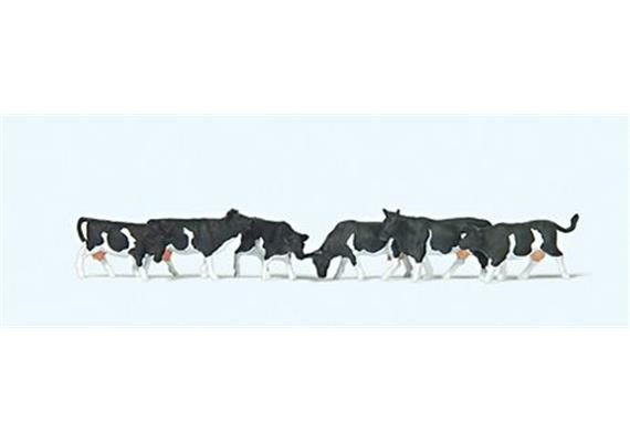 Preiser 79228 Kühe schwarz-weiss gefleckt - N (1:160)