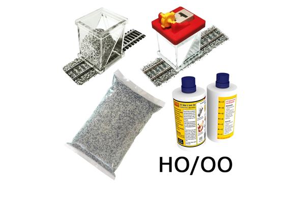 Proses BALKIT-12 Ballasting Kit "Grey Blend" / Schotter & Schotterkleber-Applikator