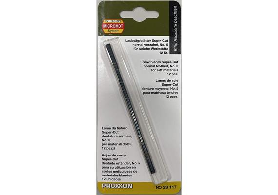 Proxxon 28 117 Feinschnitt-Sägeblatt ohne Stift Zähne pro Zoll 17 Sägeblatt länge 130 mm | Bild 2
