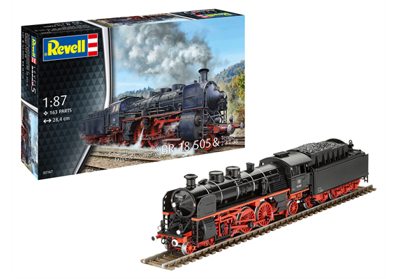 Revell 02167 Schnellzuglokomotive BR 18 505 mit Tender 2'3' T38 - Massstab 1:87 | Bild 1