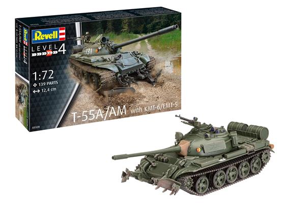 Revell 03328 T-55A/AM with KMT-6/EMT-5, Massstab 1:72 | Bild 1