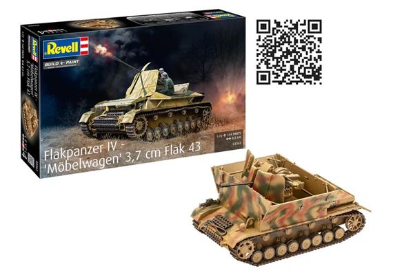 Revell 03363 Flakpanzer IV Möbelwagen 3.7 cm Flak 43 - Massstab 1:72 | Bild 3