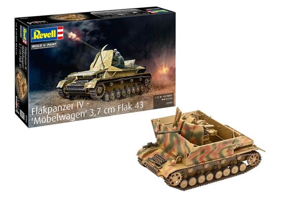 Revell 03363 Flakpanzer IV Möbelwagen 3.7 cm Flak 43 - Massstab 1:72 | Bild 1