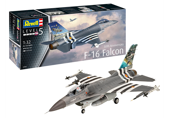 Revell 03802 50th Anniversary F-16 Falcon - Massstab 1:32 | Bild 1