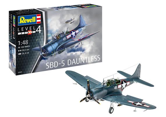 Revell 03869 SBD-5 Dauntless Navyfighter, Bausatz, Massstab1:48 | Bild 1