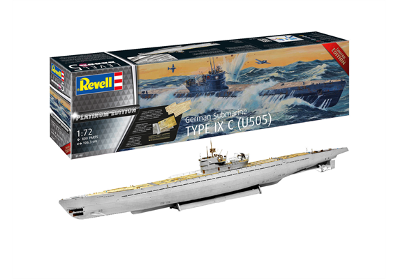 Revell 05180 German Submarine Type IX C(U505)"Platinum Edition" - Massstab 1:72 | Bild 1