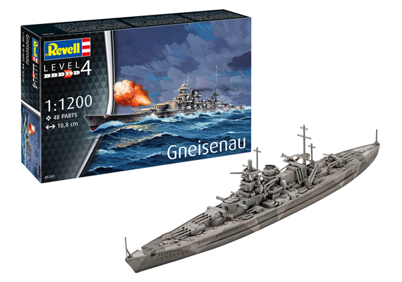 Revell 05181 Gneisenau - Massstab 1:1200 | Bild 1