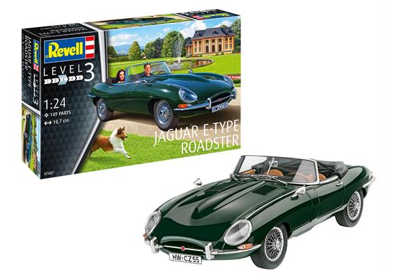 Revell 07687 Jaguar E-Type Roadster, Maßstab: 1:24 | Bild 1