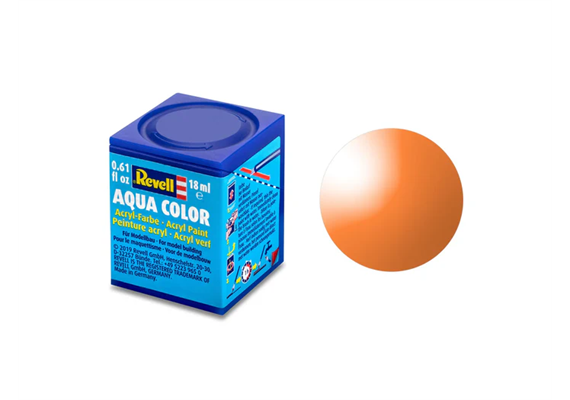 Revell 36730 orange, klar - "Clear Orange" Aqua Color Acrylic - 18ml | Bild 1