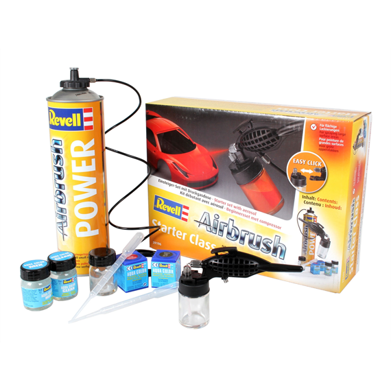 Revell 39196 Airbrush Set "Starter Class" mit Druckluftdose