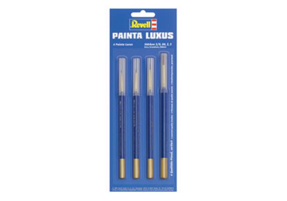 Revell 39629 Pinselpalette Painta Luxus Marderhaarpinsel, 4er Set