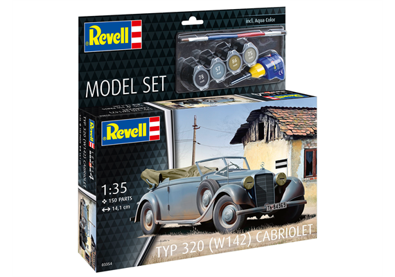 Revell 63354 Model Set Typ 320 (W142) Cabriolet - Massstab 1:35 | Bild 2