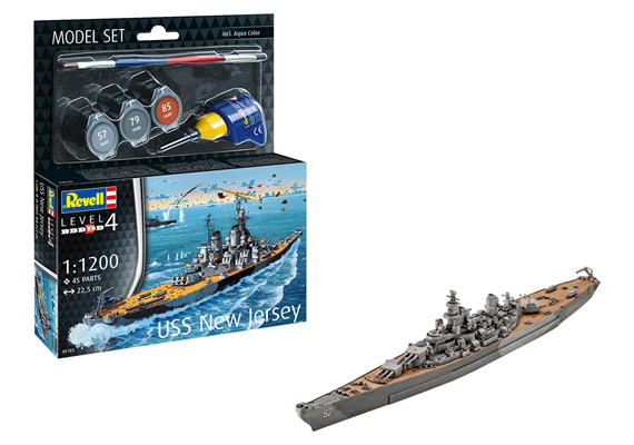 Revell 65183 Model Set USS New Jersey - Massstab 1:1200
