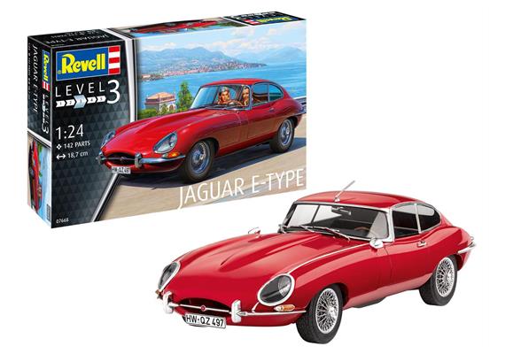 Revell 67668 Model Set Jaguar E-Type Coupé, Bausatz, Massstab 1:24 | Bild 1