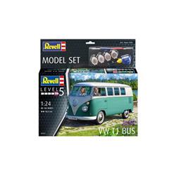 Revell 67675 VW T1 Bus, Set mit Farben, Leim und Pinsel