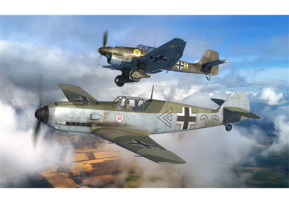 Revell 73770 Starter Kit Messerschmitt Bf109E & Ju87B Stuka - Massstab 1:144 | Bild 6