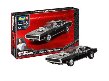 Revell 07693 Fast & Furious - Dominics 1970 Dodge Charger, Maßstab: 1:25