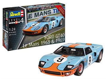 Revell 07696 Ford GT 40 Le Mans 1968 - Bausatz - Maßstab 1:24