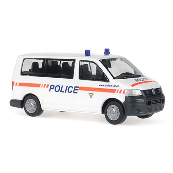 Rietze VW T5 "Police Vaud"-CH 1:87/HO