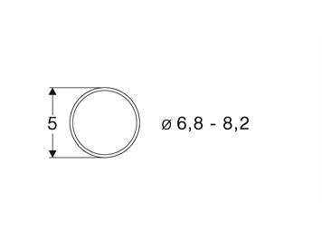 Roco 40067 Haftringsatz Gleichstrom DC 6.8-8.2mm, Stück 10 - H0 (1:87)