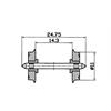 Roco 40199 Radsatz beidseitig isoliert 11mm, 2 Stück - H0 (1:87)