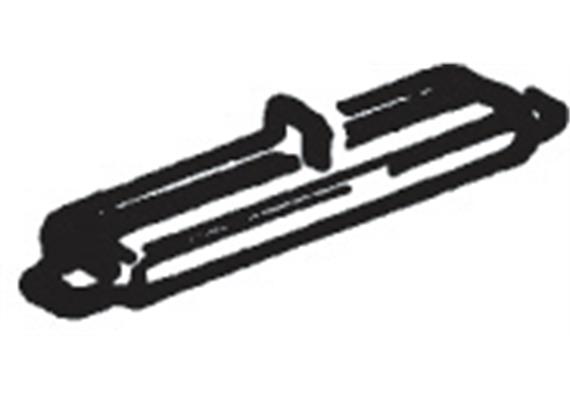 Roco 42611 Kunstoff-Isolierschienenverbinder, 24 Stück - H0 (1:87)