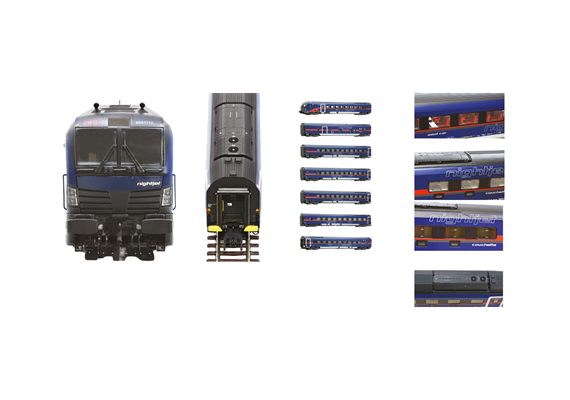 Roco 5510004 7-tlg. Set: Nightjet, ÖBB, DC 2L, digital/Sound/LED Innenbeleuchtung - H0 | Bild 1