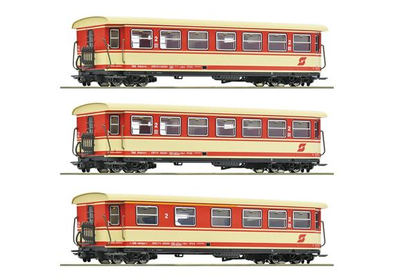 Roco 6240004 3-tlg. Set: Personenwagen, ÖBB - H0e