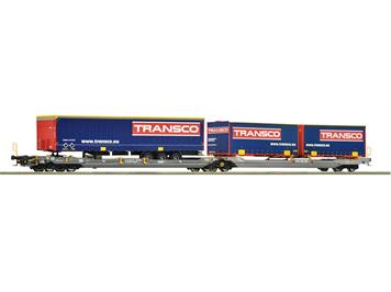 Roco 6600113 Taschenwagen T3000 der HUPAC "Transco" - H0 (1:87)
