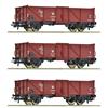 Roco 6600115 3-tlg. Set: Offene Güterwagen, DR - H0 (1:87)
