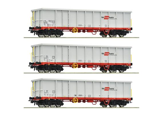 Roco 6600121 3-tlg. Set: Offene Güterwagen, ÖBB, Rail Cargo Austria - H0 (1:87)