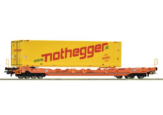 Roco 6600178 Taschenwagen T5, Wascosa mit Auflieger der Spedition „Nothegger“ - H0 (1:87)