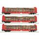 Roco 6600318 3-tlg. Set Rungenwagen, Gattung Rnoos, der OnRail GmbH - H0 (1:87)