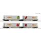 Roco 6600322 2-tlg. Set 1: Doppeltaschen-Gelenkwagen T2000, railCare "coop" - H0 (1:87)