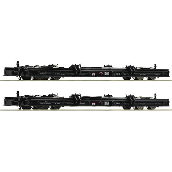 Roco 6640002 2-tlg. Set: Rollwagen, DR - H0e (1:87)