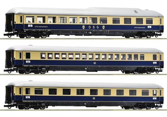 Roco 74049 3-tlg. Set 2: F 21 „Rheinpfeil“, DB - H0 1:87