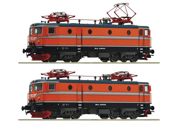 Roco 7510048 2-tlg. Set: E-Lok Rm, SJ, DC 2L, digital DCC/MM mit Sound - H0 (1:87)