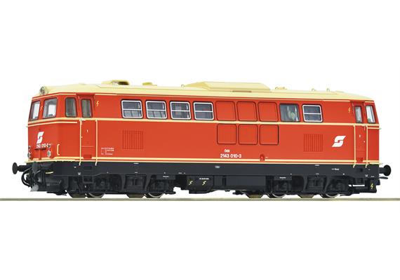 Roco 78074 Diesellokomotive 2143 010-3, ÖBB, Wechsestrom 3L, digital MM/DCC mit Sound - H0