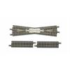 Rokuhan R020 Kreuzung 112,8 mm, 13° + 2 x 53,6 mm Gleis gerade - Z (1:220)