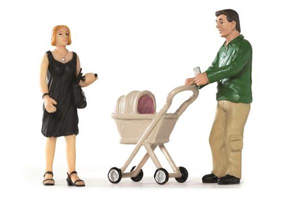 Scenecraft by Bachmann 173 Paar mit Kinderwagen G
