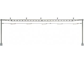 Sommerfeldt 371 Quertragwerk komplett mit 2 Masten, Bausatz - H0/H0m (1:87)
