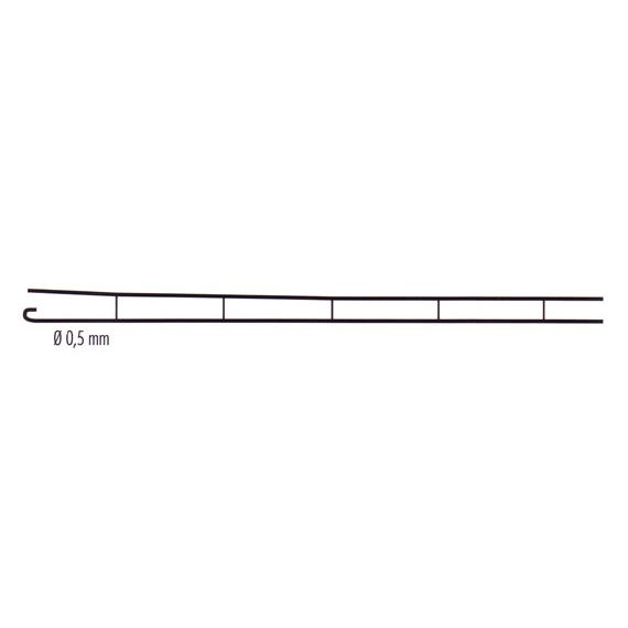 Sommerfeldt 419 Fahrdraht verkupfert 0,5 x 230 mm offen (5 Stück), N (1:160)