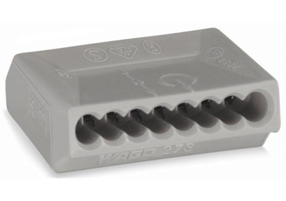 Steckklemme A 5164 / 273-108 WAGO 8P 1,5 mm2 grau