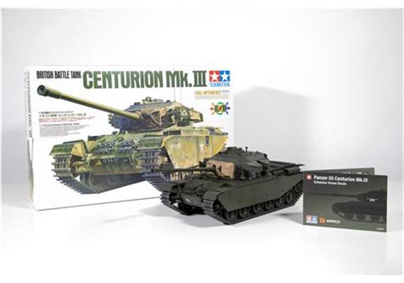 Tamiya 56045 RC British Tank Centurion MKIII Full Option Kit, mit Schweizer Decals - 1:16 | Bild 6