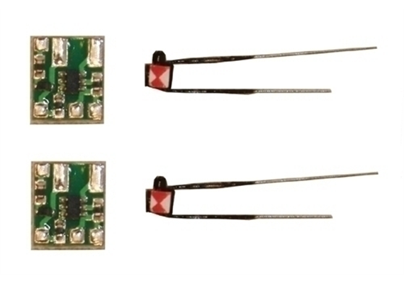 Tams 53-00180-02-H Zugschlussbeleuchtung ZSB-2, 2 LED-Zugschlusslaternen, H0, H0m, H0e, TT | Bild 1